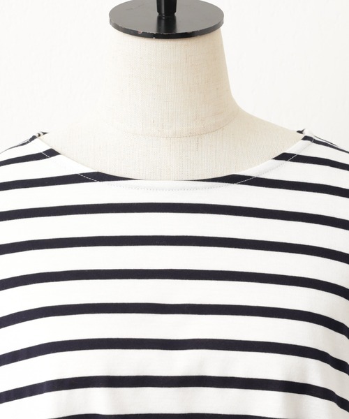 BEARDSLEY（ビアズリー）の「フレアカットソー（Tシャツ/カットソー・レディース・ホワイト/ブルー・FREE）」の18枚目の写真