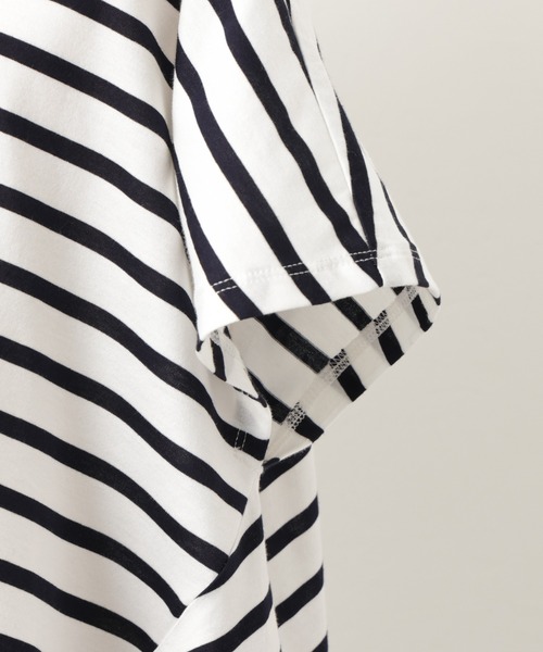 BEARDSLEY（ビアズリー）の「フレアカットソー（Tシャツ/カットソー・レディース・ホワイト/ブルー・FREE）」の19枚目の写真