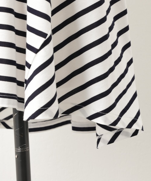 BEARDSLEY（ビアズリー）の「フレアカットソー（Tシャツ/カットソー・レディース・ホワイト/ブルー・FREE）」の20枚目の写真