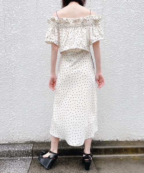 lilLilly(リルリリー)の「ハートオフショルトップス(シャツ/ブラウス・レディース・ホワイト/ブラック/ピンク・FREE)」の17枚目の写真