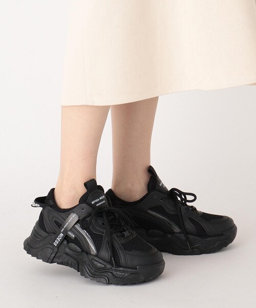 cs T&P（シーエスティーアンドピー）の「ロゴ入りダッドスニーカー（スニーカー・レディース・ベージュ/ブラック/ホワイト・L/M/LL/S）」の9枚目の写真