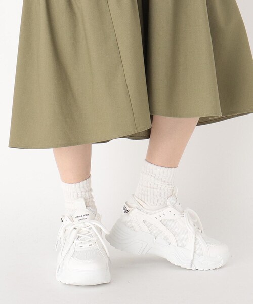 cs T&P（シーエスティーアンドピー）の「ロゴ入りダッドスニーカー（スニーカー・レディース・ベージュ/ブラック/ホワイト・L/M/LL/S）」の10枚目の写真