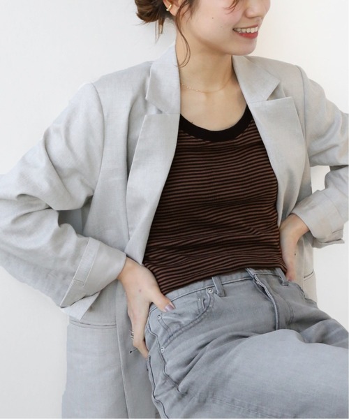 MILLER(ミラー)の「《追加》別注【MILLER/ミラー】*RELUME T/T:タンクトップ(タンクトップ・レディース・カーキ/ブラウン/ブラック系その他/サックスブルー・FREE)」の9枚目の写真