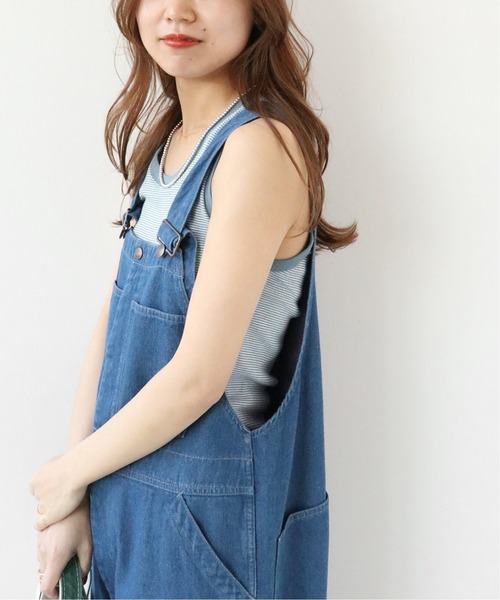 MILLER(ミラー)の「《追加》別注【MILLER/ミラー】*RELUME T/T:タンクトップ(タンクトップ・レディース・カーキ/ブラウン/ブラック系その他/サックスブルー・FREE)」の11枚目の写真