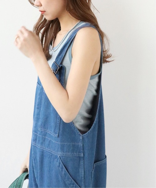 MILLER(ミラー)の「《追加》別注【MILLER/ミラー】*RELUME T/T:タンクトップ(タンクトップ・レディース・カーキ/ブラウン/ブラック系その他/サックスブルー・FREE)」の10枚目の写真