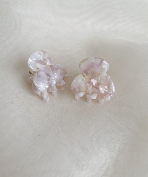 Alite cloth(アリーテクロス)の「ミニバンスクリップ 2個セット マーブルニュアンス(バレッタ/ヘアクリップ・レディース・オフホワイト/ブラック/ピンク/ブルー/ブラウン/グリーン/ピンク系その他/ホワイト/ダークブラウン/グリーン系その他/パープル/ベージュ/ネイビー/ブラウン系その他・FREE)」の13枚目の写真