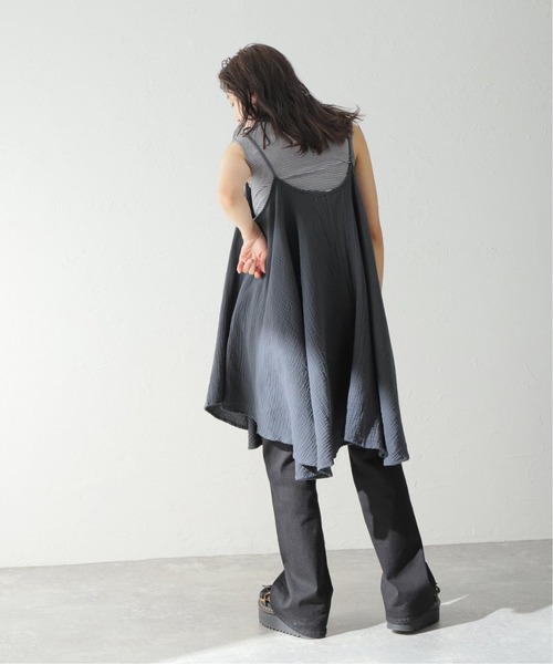 U by SPICK&SPAN（ユーバイスピックアンドスパン）の「【LEPIDOS/レピドス】 GAUZE LOOSE キャミ（ワンピース・レディース・ブラック系その他・FREE）」の10枚目の写真