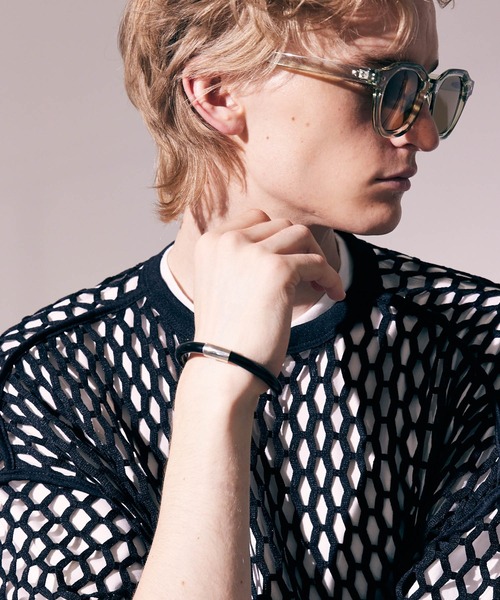 MAISON SPECIAL（メゾンスペシャル）の「《ユニセックスアイテム》サークルブレスレット【MAISON SPECIAL/メゾンスペシャル】（ブレスレット・メンズ・ブルー/ブラック/グリーン・FREE）」の5枚目の写真