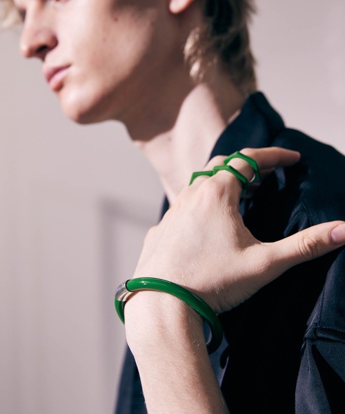 MAISON SPECIAL（メゾンスペシャル）の「《ユニセックスアイテム》サークルブレスレット【MAISON SPECIAL/メゾンスペシャル】（ブレスレット・メンズ・ブルー/ブラック/グリーン・FREE）」の11枚目の写真