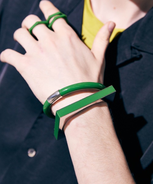 MAISON SPECIAL（メゾンスペシャル）の「《ユニセックスアイテム》サークルブレスレット【MAISON SPECIAL/メゾンスペシャル】（ブレスレット・メンズ・ブルー/ブラック/グリーン・FREE）」の12枚目の写真