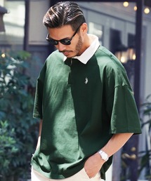 US.POLO ASSN. ユーエスポロアッスン / ブランド別注 オーバーサイズ半袖ラガーシャツ