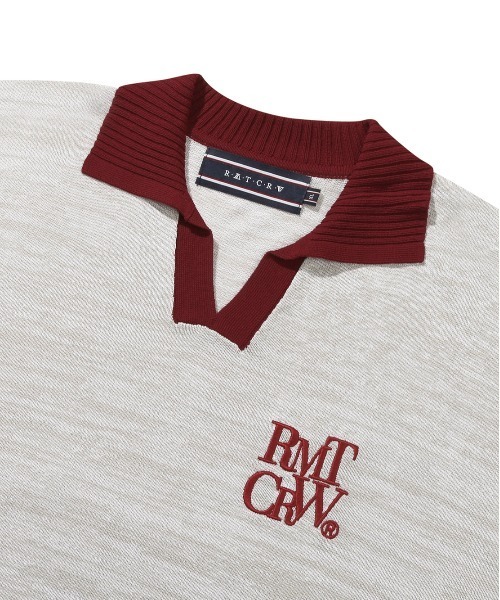 ROMANTIC CROWN(ロマンティッククラウン)の「【ROMANTIC CROWN】RECENT LOGO POLO SHIRT / ロマンティッククラウン リセント ロゴ ニット ポロシャツ(ポロシャツ・メンズ・ネイビー/ライトグレー/ホワイト・SMALL/LARGE/MEDIUM)」の21枚目の写真