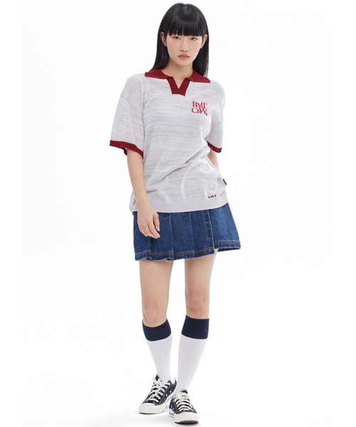 ROMANTIC CROWN(ロマンティッククラウン)の「【ROMANTIC CROWN】RECENT LOGO POLO SHIRT / ロマンティッククラウン リセント ロゴ ニット ポロシャツ(ポロシャツ・メンズ・ネイビー/ライトグレー/ホワイト・SMALL/LARGE/MEDIUM)」の18枚目の写真