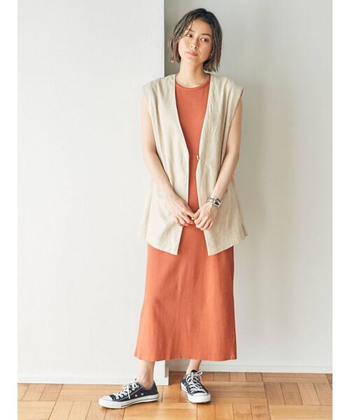 Ungrid（アングリッド）の「アメスリテレコフィットワンピース（ワンピース・レディース・グリーン/ブラウン/ブラック・FREE）」の6枚目の写真