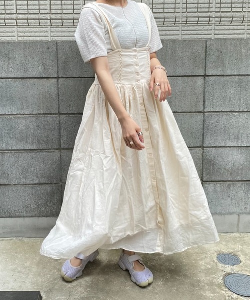 DuKKah(デュカ)の「Dukkah/【低身長向け】配色メロートップス(Tシャツ/カットソー・レディース・ホワイト/ブラック・X-SMALL)」の4枚目の写真