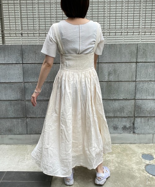 DuKKah(デュカ)の「Dukkah/【低身長向け】配色メロートップス(Tシャツ/カットソー・レディース・ホワイト/ブラック・X-SMALL)」の6枚目の写真