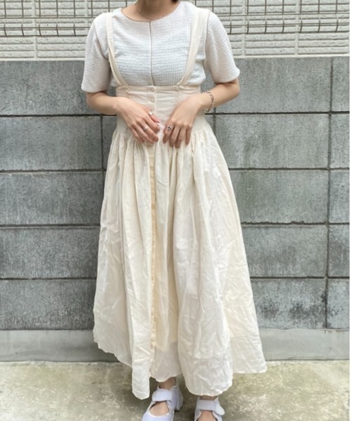 DuKKah(デュカ)の「Dukkah/【低身長向け】配色メロートップス(Tシャツ/カットソー・レディース・ホワイト/ブラック・X-SMALL)」の13枚目の写真