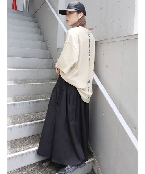 MURUA（ムルーア）の「ティアードフレアスカート（スカート・レディース・ベージュ/カーキ/グリーン/ブラック・FREE）」の13枚目の写真