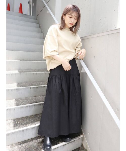 MURUA（ムルーア）の「ティアードフレアスカート（スカート・レディース・ベージュ/カーキ/グリーン/ブラック・FREE）」の11枚目の写真