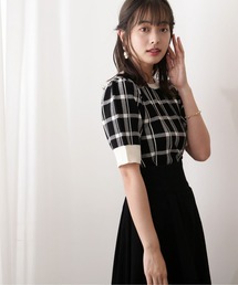 PROPORTION BODY DRESSING | チェックニット / 1212270802(ニット/セーター)