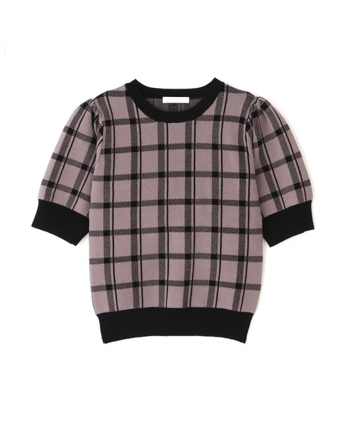 PROPORTION BODY DRESSING(プロポーションボディドレッシング)の「チェックニット / 1212270802(ニット/セーター・レディース・ネイビー/ダークグレー/ブラック・FREE)」の7枚目の写真