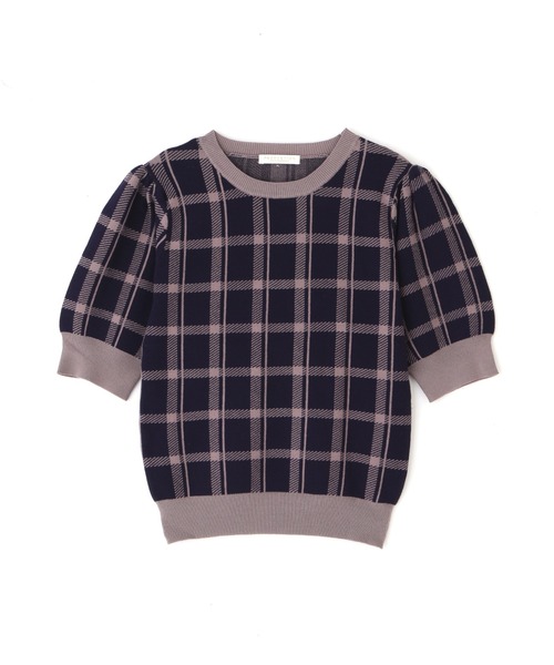 PROPORTION BODY DRESSING(プロポーションボディドレッシング)の「チェックニット / 1212270802(ニット/セーター・レディース・ネイビー/ダークグレー/ブラック・FREE)」の9枚目の写真