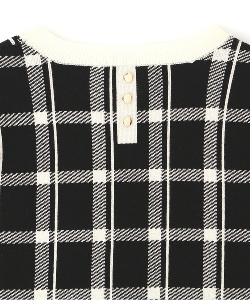 PROPORTION BODY DRESSING(プロポーションボディドレッシング)の「チェックニット / 1212270802(ニット/セーター・レディース・ネイビー/ダークグレー/ブラック・FREE)」の12枚目の写真