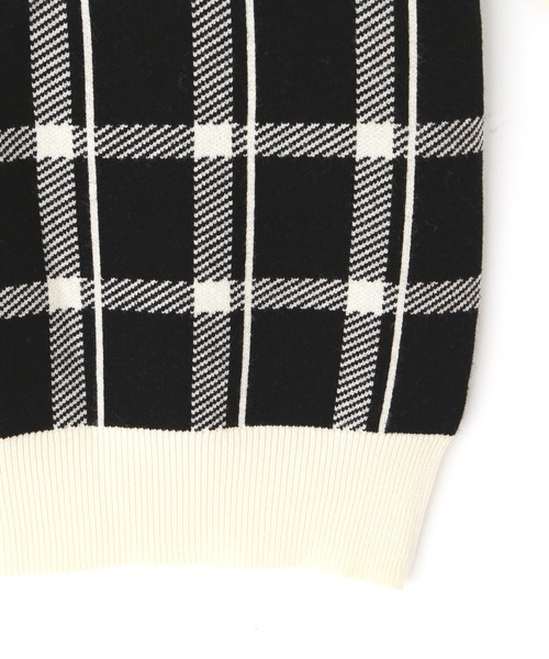 PROPORTION BODY DRESSING(プロポーションボディドレッシング)の「チェックニット / 1212270802(ニット/セーター・レディース・ネイビー/ダークグレー/ブラック・FREE)」の13枚目の写真