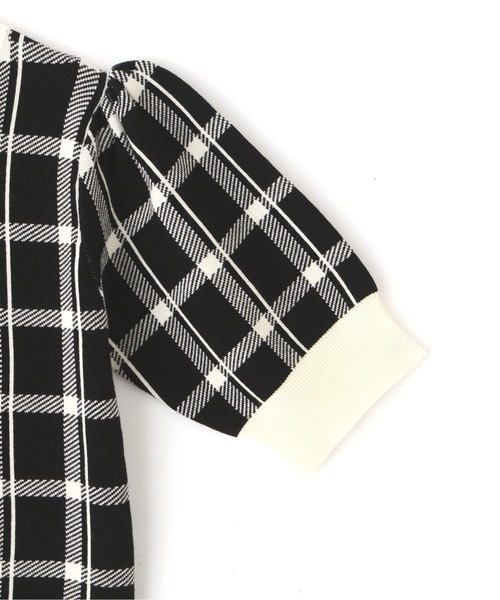 PROPORTION BODY DRESSING(プロポーションボディドレッシング)の「チェックニット / 1212270802(ニット/セーター・レディース・ネイビー/ダークグレー/ブラック・FREE)」の14枚目の写真