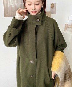 セール】【LOULOU WILLOUGHBY】シャンブレーギャバミドルコート