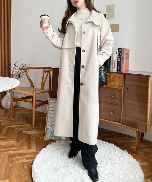 セール】【累計販売枚数1万枚突破！】ニットメルトンスタンドカラー