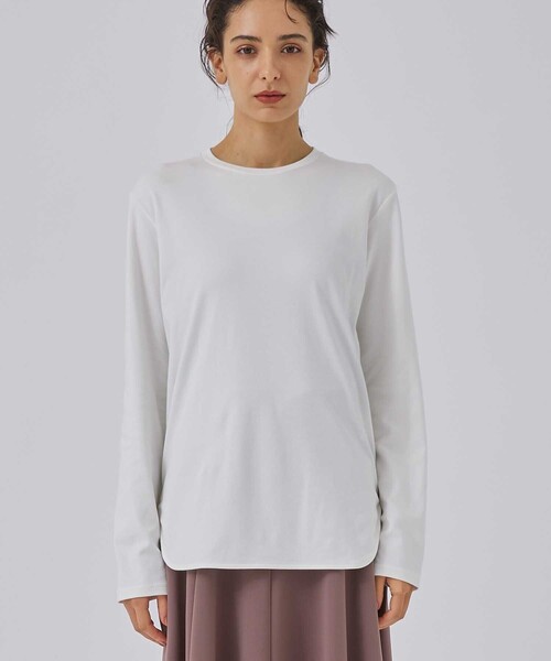 CITY TOKYO（シティトウキョウ）の「プラチナムスムースロンTEE（Tシャツ/カットソー・レディース・ホワイト/ブラック/パープル/ピンク・FREE）」の7枚目の写真