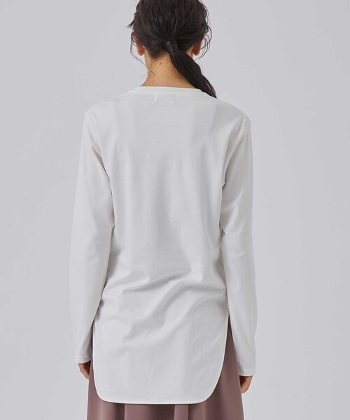 CITY TOKYO（シティトウキョウ）の「プラチナムスムースロンTEE（Tシャツ/カットソー・レディース・ホワイト/ブラック/パープル/ピンク・FREE）」の9枚目の写真