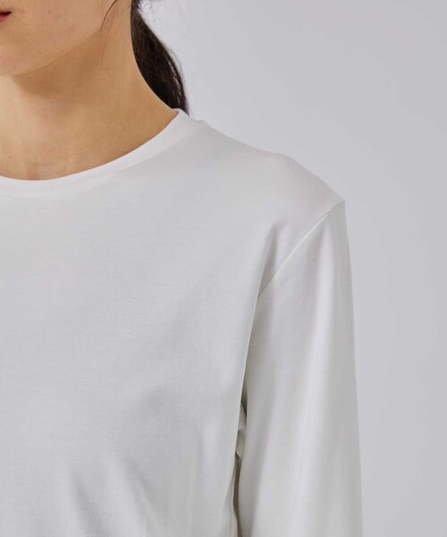 CITY TOKYO（シティトウキョウ）の「プラチナムスムースロンTEE（Tシャツ/カットソー・レディース・ホワイト/ブラック/パープル/ピンク・FREE）」の11枚目の写真