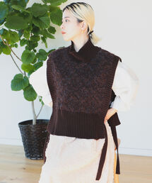 BeAMS DOT | 【WEB限定】BeAMS DOT / ジャカード ニットベスト(ベスト)