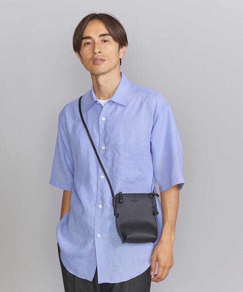 BEAUTY&YOUTH UNITED ARROWS(ビューティーアンドユースユナイテッドアローズ)の「フォルム ジッパー ポーチ バッグ(ショルダーバッグ・メンズ・ブラック/グレー/ロイヤルブルー/ネイビー・FREE)」の14枚目の写真