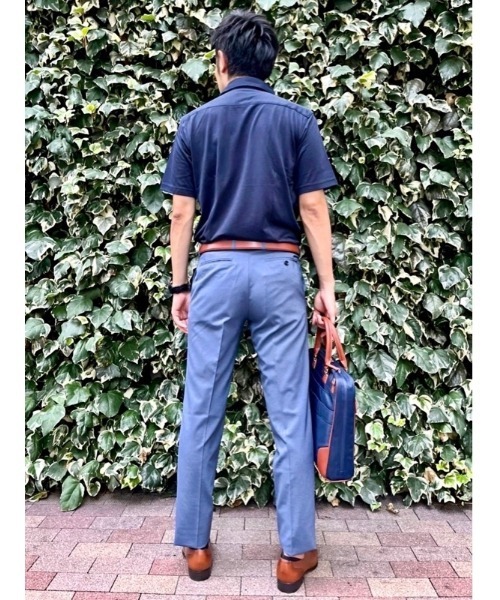 Perfect Suit FActory(パーフェクトスーツファクトリー)の「【洗える】GOOD BIZ スラックス 千鳥 サックスブルー/ネイビー/グレー(スラックス・メンズ・ブルー/チャコールグレー/ネイビー・76/79/88/82/85/94/91/73)」の5枚目の写真