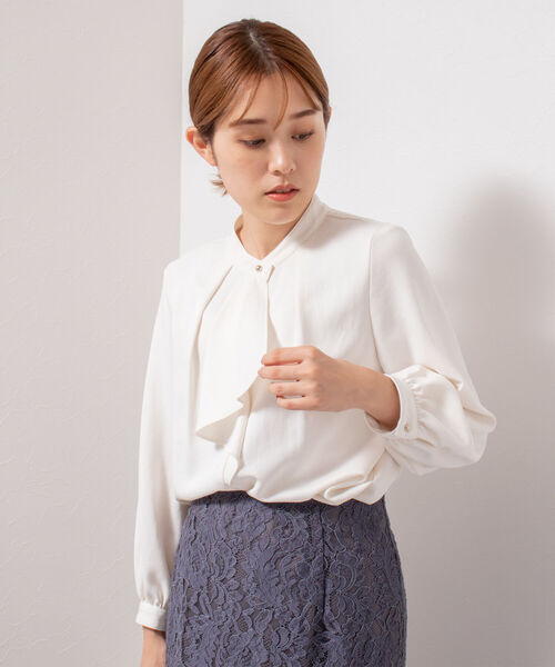 NOLLEY'S｜ジョーゼットVネックブラウス | Rakuten Fashion(楽天