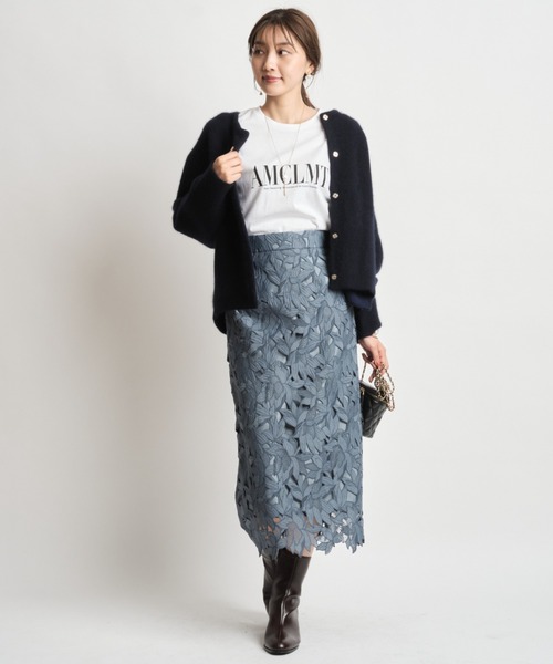 JUSGLITTY（ジャスグリッティー）の「レースタイトスカート（スカート・レディース・チャコールグレー/マスタード/ブルー系その他3・1/2/0/3）」の11枚目の写真