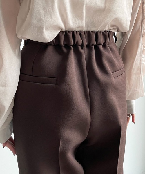 DouDou（ドゥドゥ）の「カラータックパンツ（その他パンツ・レディース・ブラック/ブラウン/パープル/グリーン・36/38）」の21枚目の写真