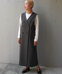 DROIT BELLO（ドロイトベロ）ロングジレワンピース