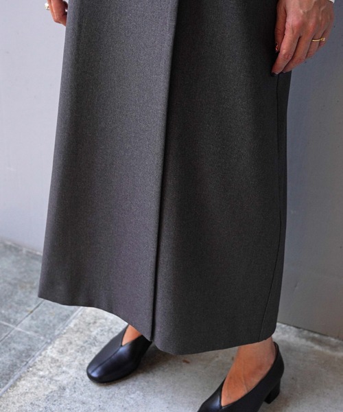DROIT BELLO（ドロイトベロ）の「DROIT BELLO（ドロイトベロ）ロングジレワンピース（ベスト・レディース・チャコールグレー/ベージュ・FREE/F）」の6枚目の写真