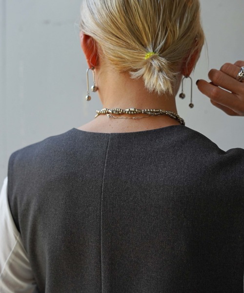 DROIT BELLO（ドロイトベロ）の「DROIT BELLO（ドロイトベロ）ロングジレワンピース（ベスト・レディース・チャコールグレー/ベージュ・FREE/F）」の10枚目の写真