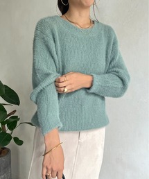 prose verse | ボートネックシャギーニット(ニット/セーター)