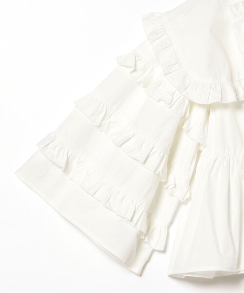 Ray BEAMS（レイビームス）の「sister jane / Metropolis Ruffle Bow Blouse（シャツ/ブラウス・レディース・オフホワイト・SMALL）」の2枚目の写真