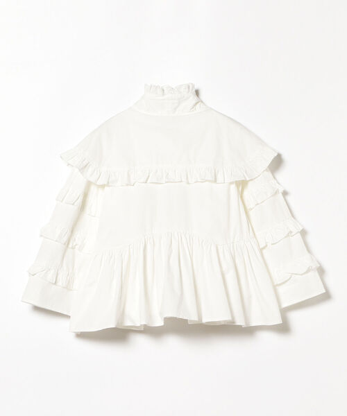 Ray BEAMS（レイビームス）の「sister jane / Metropolis Ruffle Bow Blouse（シャツ/ブラウス・レディース・オフホワイト・SMALL）」の3枚目の写真