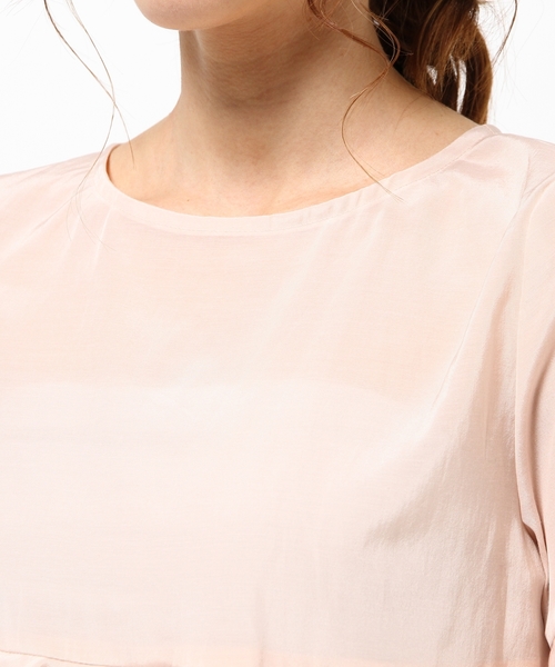 CROON A SONG（クルーンアソング）の「フリルブラウス（シャツ/ブラウス・レディース・ネイビー/ピンクベージュ/ホワイト・M）」の10枚目の写真