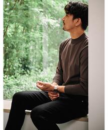 green label relaxing | 【WEB限定】JUSTFIT モックネック ポリエステル ニット -ウォッシャブル-(ニット/セーター)