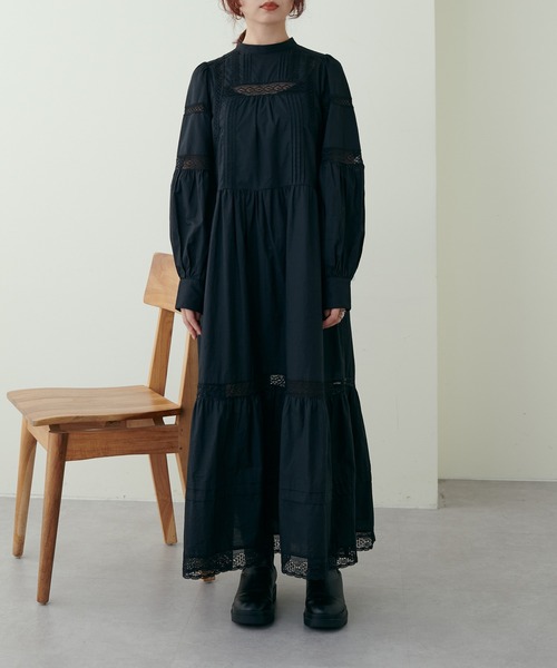 natural couture(ナチュラルクチュール)の「大人ナチュ/ヴィンテージライクレースワンピース(ワンピース・レディース・オフホワイト/ブラック/ボルドー・MEDIUM/LARGE)」の22枚目の写真