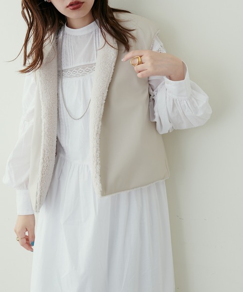 natural couture(ナチュラルクチュール)の「大人ナチュ/ヴィンテージライクレースワンピース(ワンピース・レディース・オフホワイト/ブラック/ボルドー・MEDIUM/LARGE)」の14枚目の写真